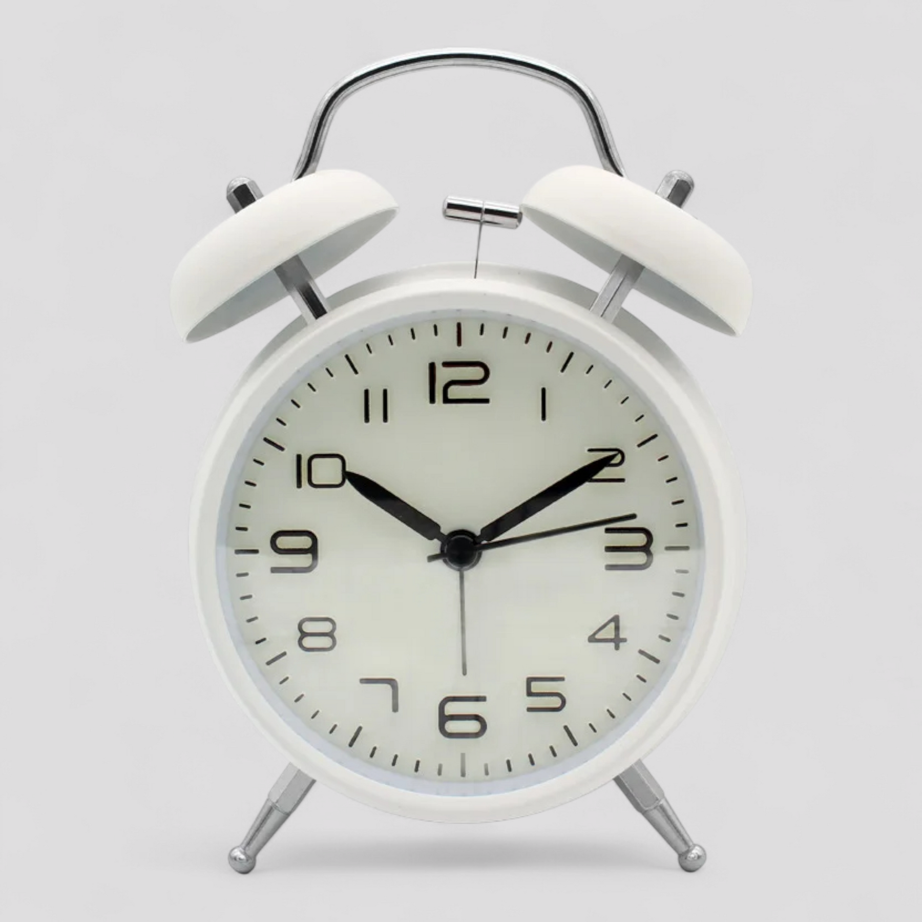 Wekker Retro Metaal Lichtgevend Dubbele Bel - Luid Alarm Stil Premium