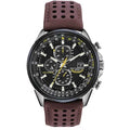 MultiSteel herrechronografur, læderrem, elegant og præcist