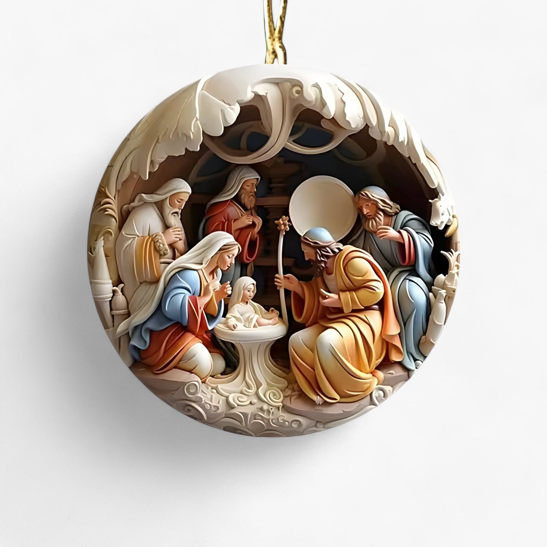 Religieuze Kerststal | Creatieve Familie scène van Jezus – Christelijke Decoratie voor de Kerstboom - C - Religieuze Kerststal | Creatieve Familie scène van Jezus – Christelijke Decoratie voor de Kerstboom- €25 - Pantinoshop