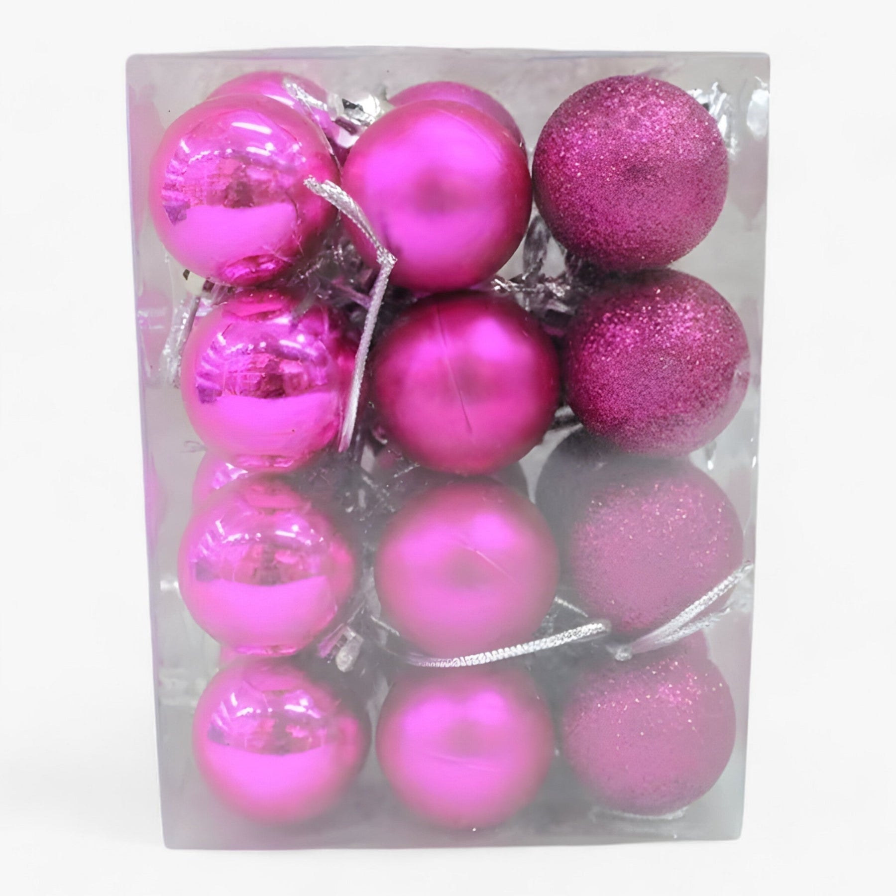 Magic | Set van 24 Plastic Bollen - Gouden, Rode en Roze Decoraties voor - Violet - Magic | Set van 24 Plastic Bollen - Gouden, Rode en Roze Decoraties voor- €25 - Pantinoshop