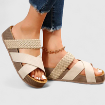 men's fashion : Julia - Orthopedische Sandalen - Sandalen Dames in Beige van Pantino