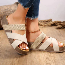 Julia - Orthopedische Sandalen - Sandalen Dames - Beige - Sandalen - Pantino