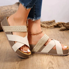 Julia - Orthopedische Sandalen - Sandalen Dames - Beige - Sandalen - Pantino