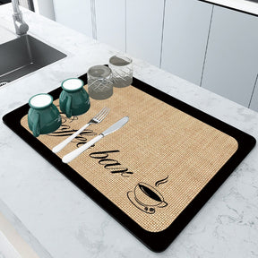 Afdruip Mat | Super absorberend, antislip & uniek design - - Dish Racks & Drain Boards - Pantino