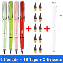 Pencil : Eeuwig Potlood 5mm - Nooit Slijpen Altijd Scherp - Metaal in Set G van Pantino