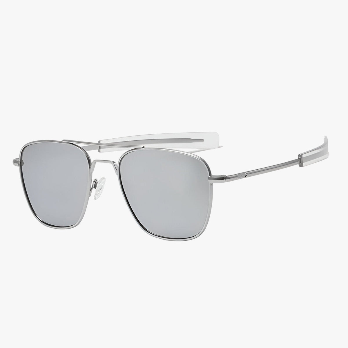 Max | Vintage zonnebril van licht metaal - €25 : Max | Vintage zonnebril van licht metaal in Zilver Zilver Gepolariseerd van Pantinoshop