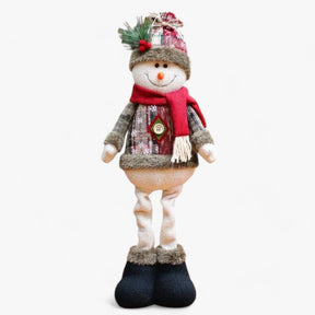 Kerstpop | Sneeuwpop & Kerstman pluche - Feestelijke woondecoratie & kerstcadeaus - Kerst sneeuwpop - Kerstpop | Sneeuwpop & Kerstman pluche - Feestelijke woondecoratie & kerstcadeaus - €25 - Pantino