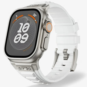 accessories : Alex | Siliconen sportbandje voor Apple Watch in titaan wit van Pantinoshop