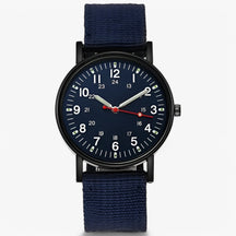 watches : Hektor | Nylon Sport Militair Horloge in Donkerblauw van Pantinoshop