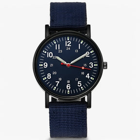 watches : Hektor | Nylon Sport Militair Horloge in Donkerblauw van Pantinoshop