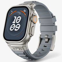 accessories : Alex | Siliconen sportbandje voor Apple Watch in titaan grijs van Pantinoshop