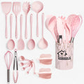 Utensili da Cucina in Silicone - Sicuri e Versatili - Rosa