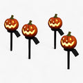Dekoracje halloweenowe na energię słoneczną - dynie - oświetl swój ogród - pomarańczowy
