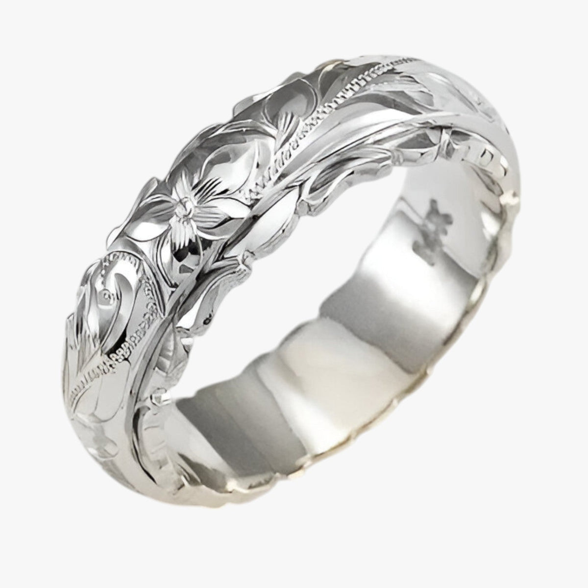 accessories : Evangeline | 14K gouden ring met versierde bloem in groen van Pantinoshop