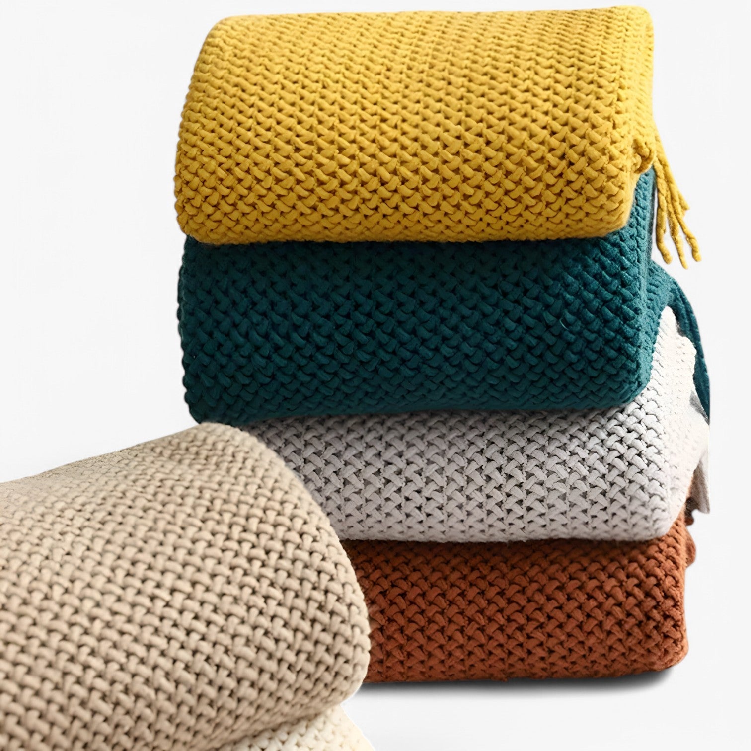 Gezellig gebreid plaid – zacht, warm en stijlvol met franjes Heren