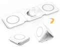 Caricatore wireless 3-in-1 - Un caricatore per smartphone, smartwatch e auricolari - Bianco