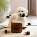 Gioco Interattivo per Cani Beige - Gioco Stimolante per il Cibo - Tessuto