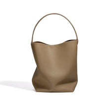bags : Tote Bag Beige - Premium Leather in Apricot van Pantino
