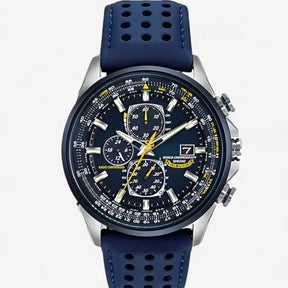 Heren Chronograaf Horloge MultiSteel 42mm, Zilverkleurig Staal met Elegante Blauwe Wijzerplaat