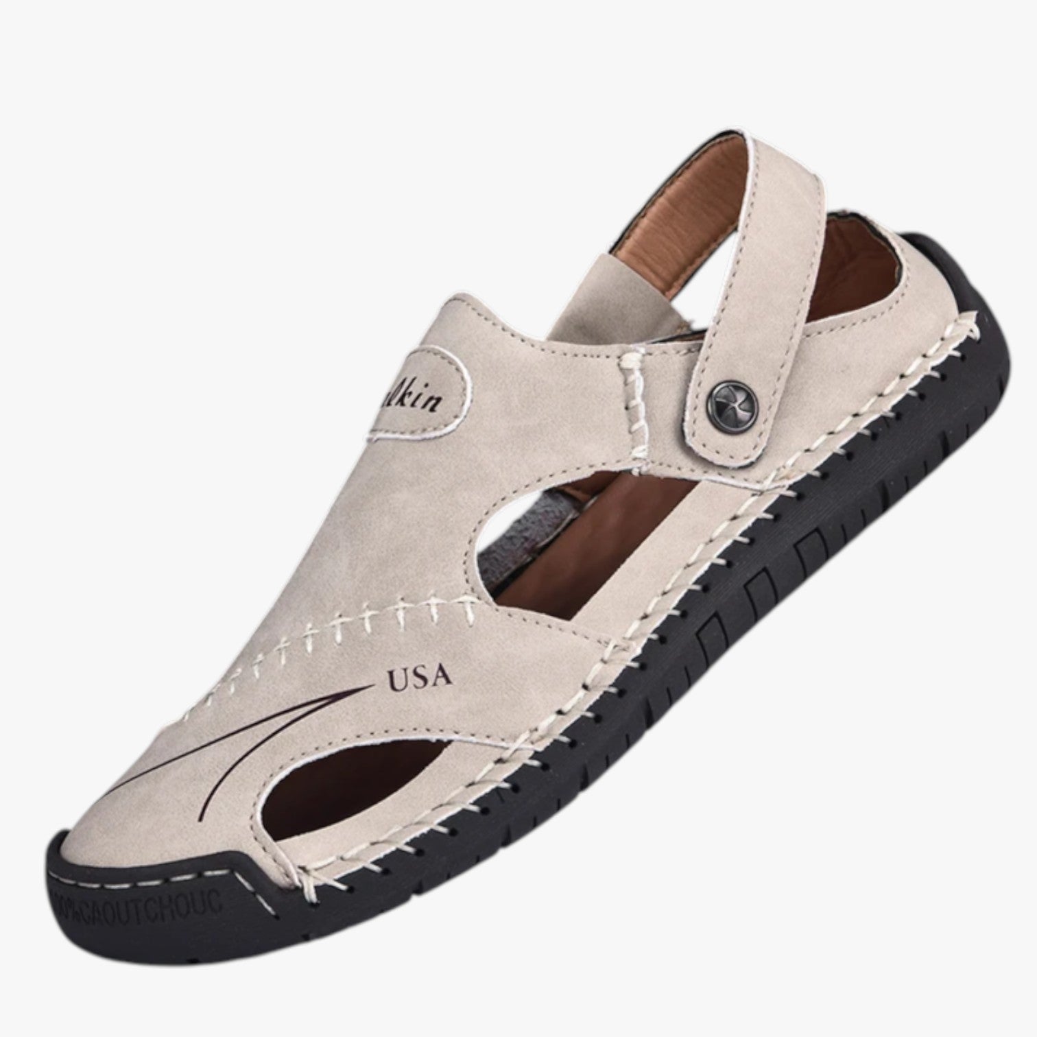 Zomersandalen voor heren - Ademend leer en antislipzool voor een vleugje stijl