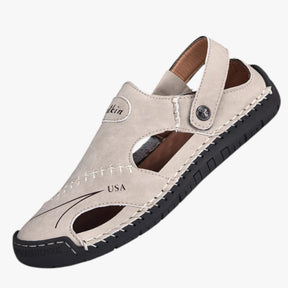 Zomersandalen voor heren - Ademend leer en antislipzool voor een vleugje stijl