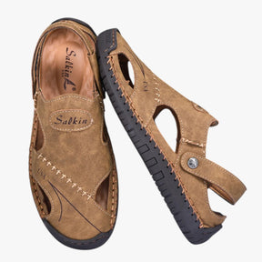 Zomersandalen voor heren - Ademend leer en antislipzool voor een vleugje stijl