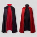Odwracalna kurtka Reaper Vampire Reaper - cosplay halloweenowy i zabawa - czarna