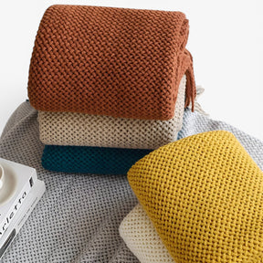 Gezellig gebreid plaid – zacht, warm en stijlvol met franjes Heren