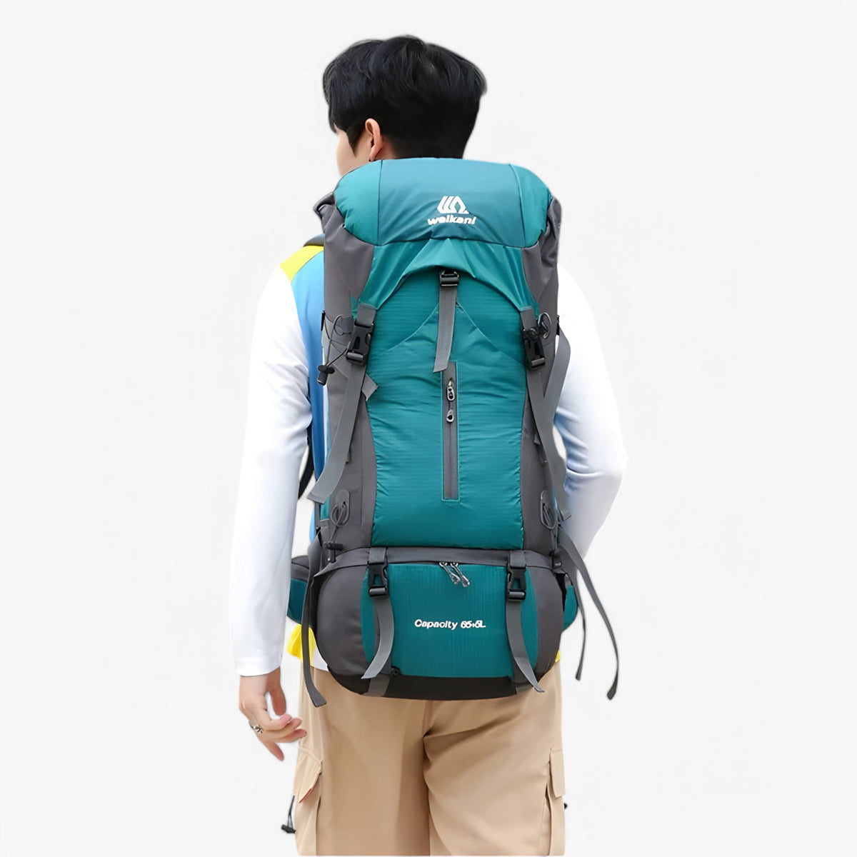 70L Nylon Kampeerrugzak met Regenkap- €25 : 70L Nylon Kampeerrugzak met Regenkap in van Pantinoshop