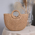 Fletkurvetaske Damer Beige - Håndvævet Strandtaske