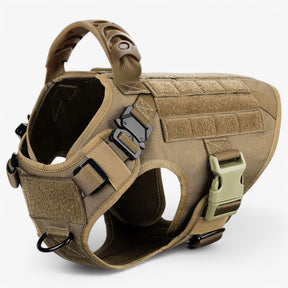 Zwart Nylon Tactisch Militair Verstelbaar Harnas voor Grote Honden met Vest en Handvat