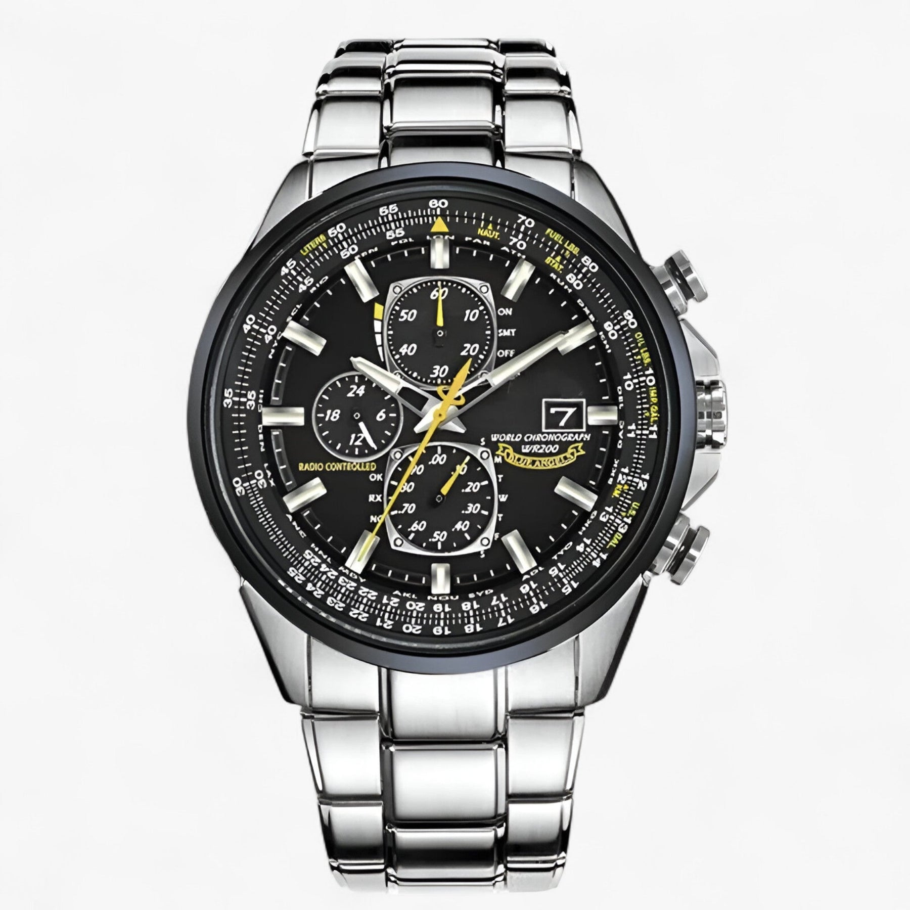 Heren Chronograaf Horloge MultiSteel 42mm, Zilverkleurig Staal met Elegante Blauwe Wijzerplaat