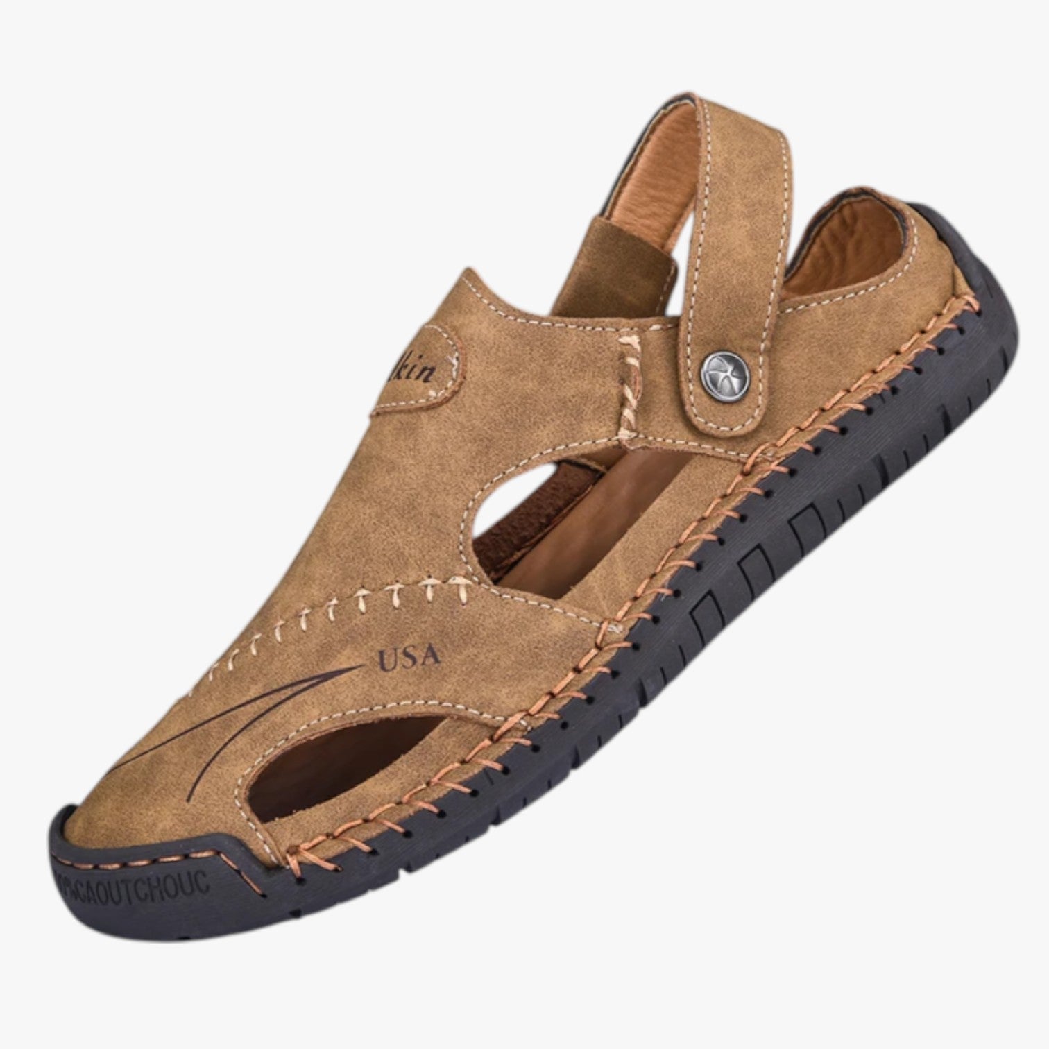 Zomersandalen voor heren - Ademend leer en antislipzool voor een vleugje stijl