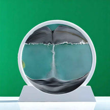 Decoratief 3D Bewegend Zand Schilderij van Glas – Ontspannend Landschap voor Kantoor/Thuis