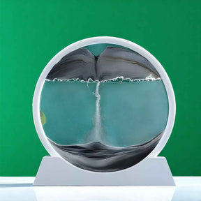 Decoratief 3D Bewegend Zand Schilderij van Glas – Ontspannend Landschap voor Kantoor/Thuis