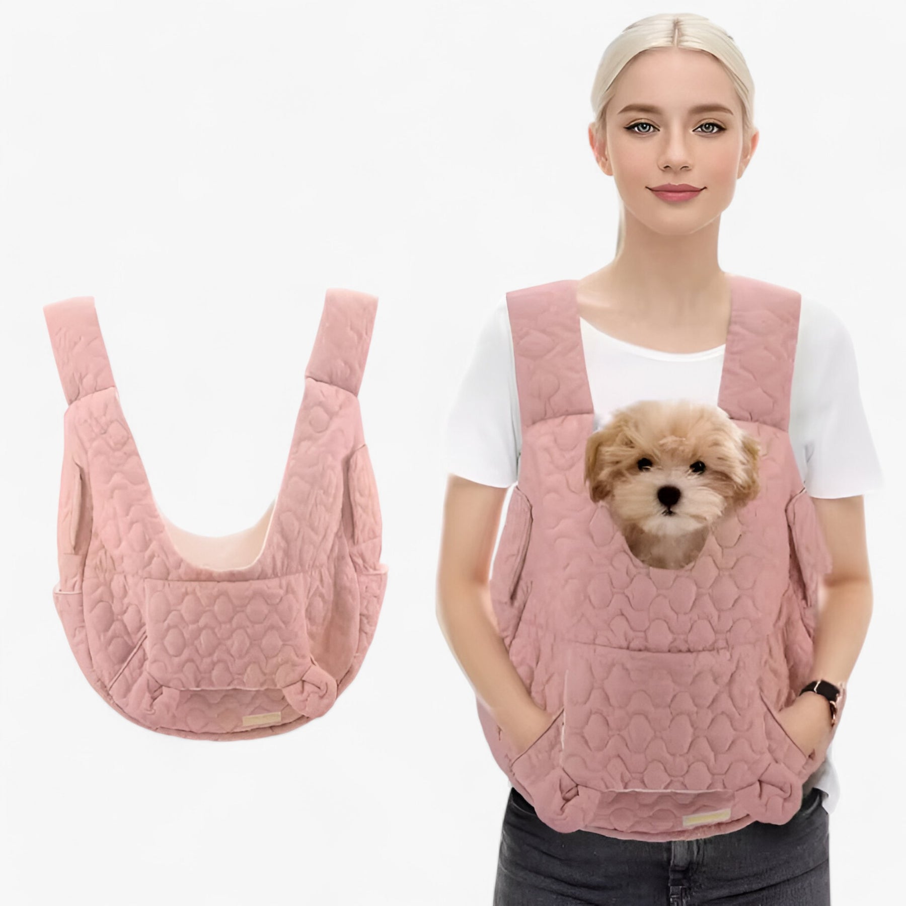 PetVoyager | Extra Ruime Draagtas – Comfortabel, Waterdicht & Windbestendig - roze M - PetVoyager | Extra Ruime Draagtas – Comfortabel, Waterdicht & Windbestendig - €25 - Pantinoshop