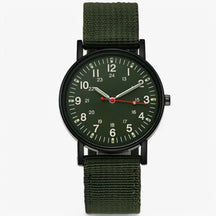 watches : Hektor | Nylon Sport Militair Horloge in militair groen van Pantinoshop