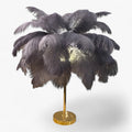 FeatherGlow - Bordlampe med Berøringskontrol - LED med Fjer til Bryllup og Værelsesindretning