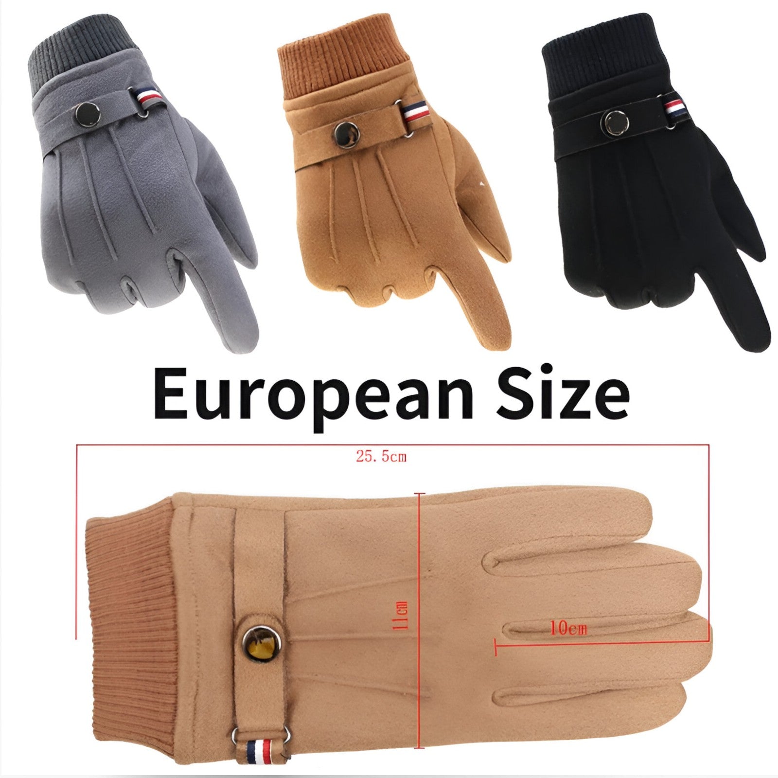 Michael | Warme Suède Touchscreen Winterhandschoenen - - Michael | Warme Suède Touchscreen Winterhandschoenen - €25 - Pantinoshop