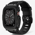Zegarek czarny - militarny zegarek sportowy do Apple Watch