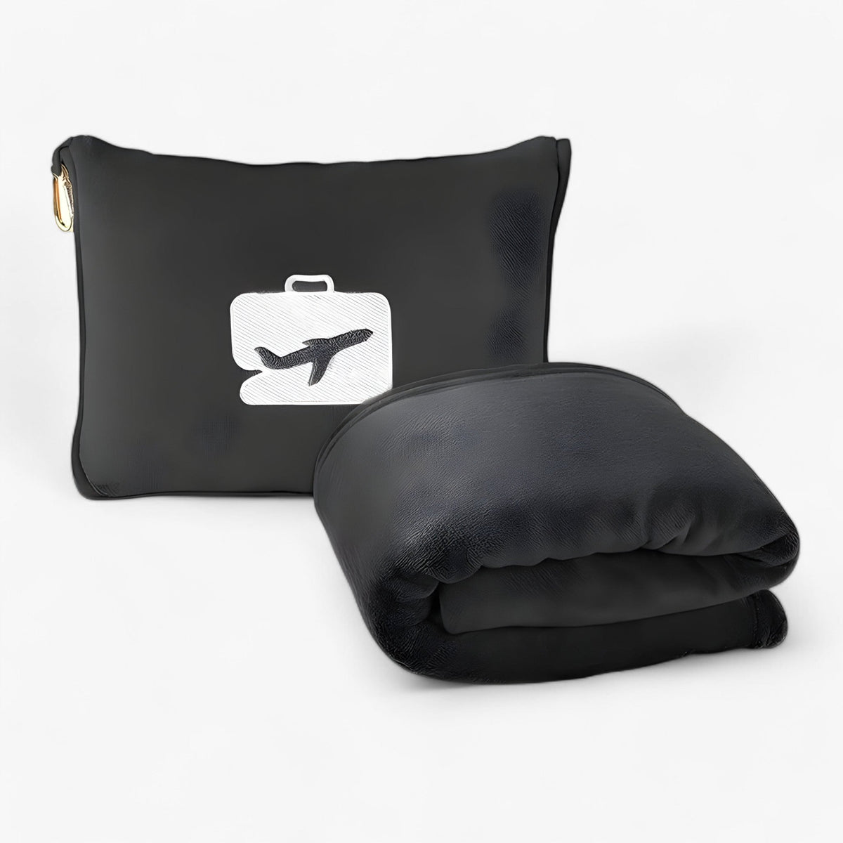 home & garden : Cozy – Zacht en pluche kussen met deken voor vliegtuigen, picknicks en meer in Zwart 1,27x1,52 van Pantinoshop