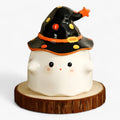 Zabawne ceramiczne kubki duchy - Kubki do kawy z pokrywką na Halloween - Czarne