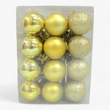 Magic | Set van 24 Plastic Bollen - Gouden, Rode en Roze Decoraties voor - Goud - Magic | Set van 24 Plastic Bollen - Gouden, Rode en Roze Decoraties voor- €25 - Pantinoshop