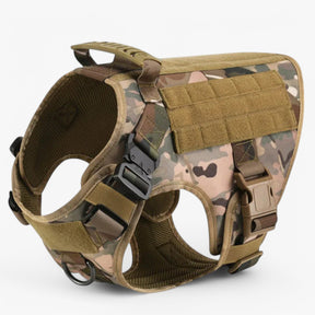 Zwart Nylon Tactisch Militair Verstelbaar Harnas voor Grote Honden met Vest en Handvat