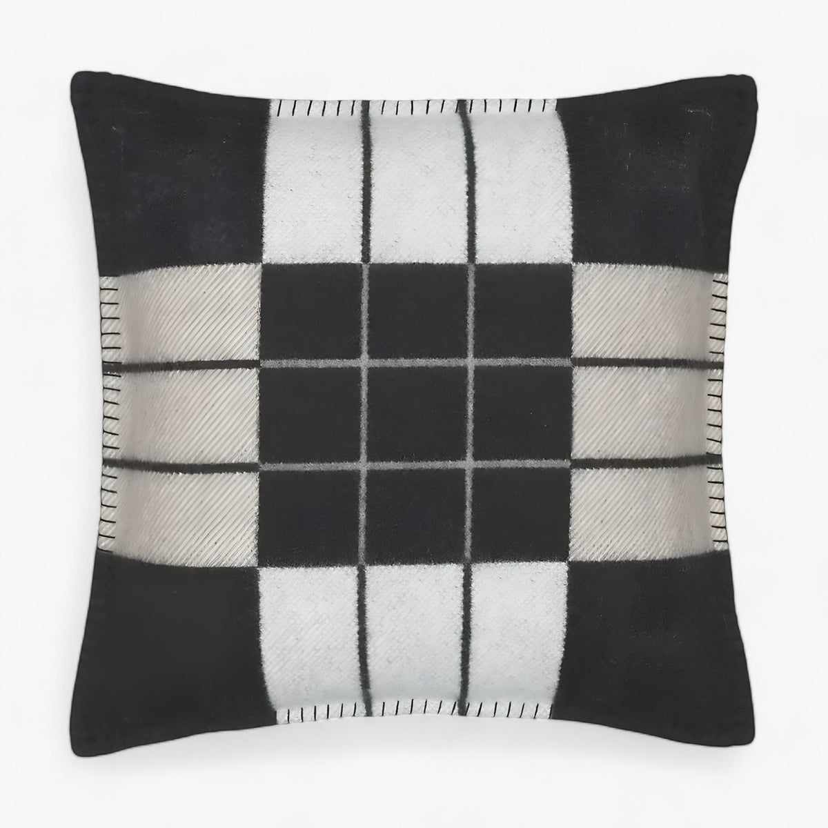 home & garden : Mercer | Designer Cashmere Deken - Luxe Warmte voor Thuis in Kussensloop s-zwart van Pantinoshop