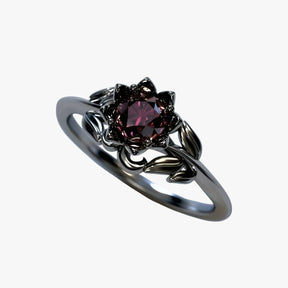 Rosa della Notte - Ring met rode steen voor een gedurfde look Heren