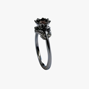 Rosa della Notte - Ring met rode steen voor een gedurfde look Heren