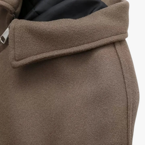 Damesjassen & -jacks : Malia | Dames Vintage Wollen Winterjas voor Koude Maanden in van Pantino