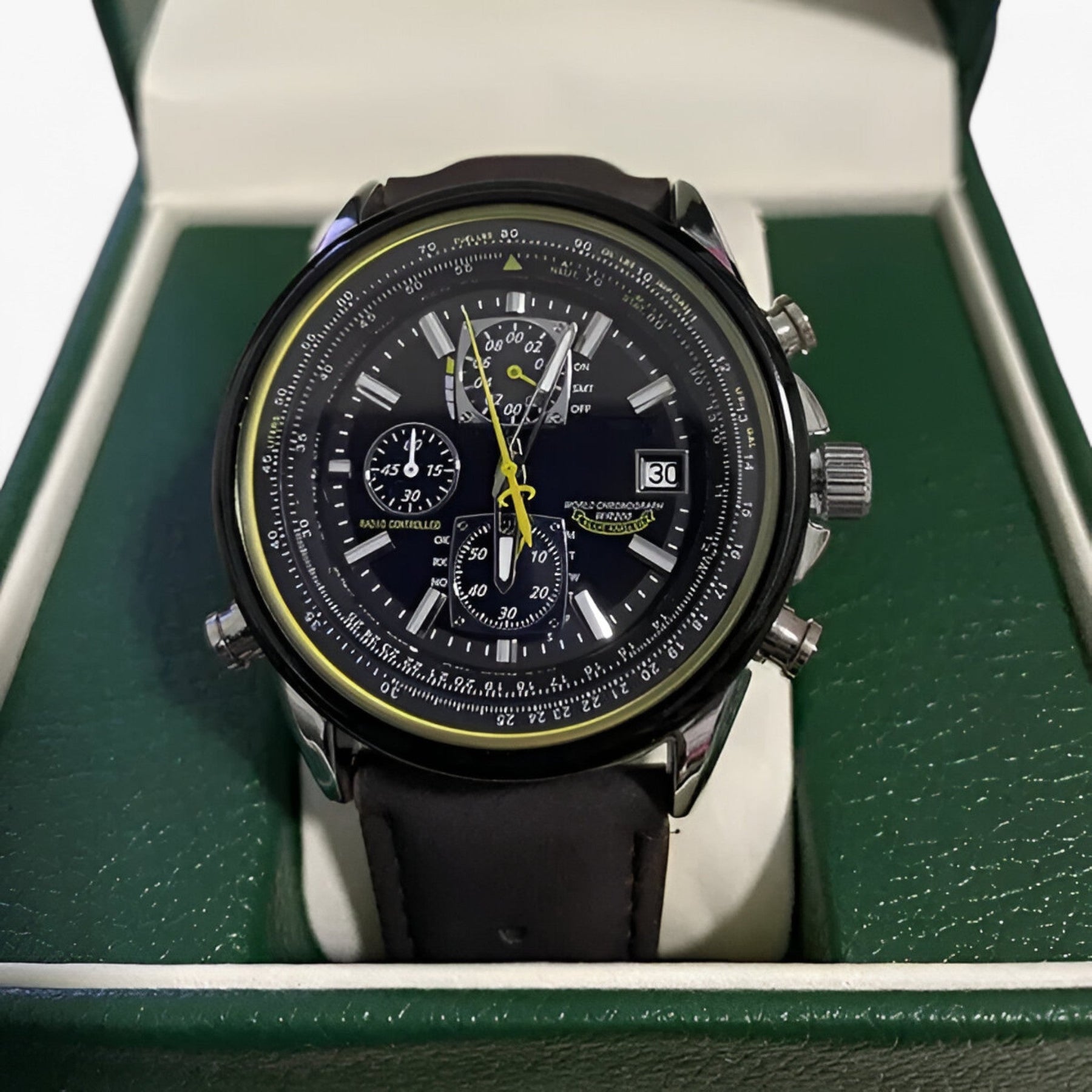 Heren Chronograaf Horloge MultiSteel 42mm, Zilverkleurig Staal met Elegante Blauwe Wijzerplaat