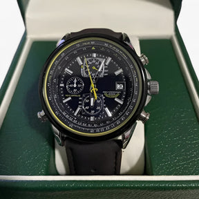 Heren Chronograaf Horloge MultiSteel 42mm, Zilverkleurig Staal met Elegante Blauwe Wijzerplaat
